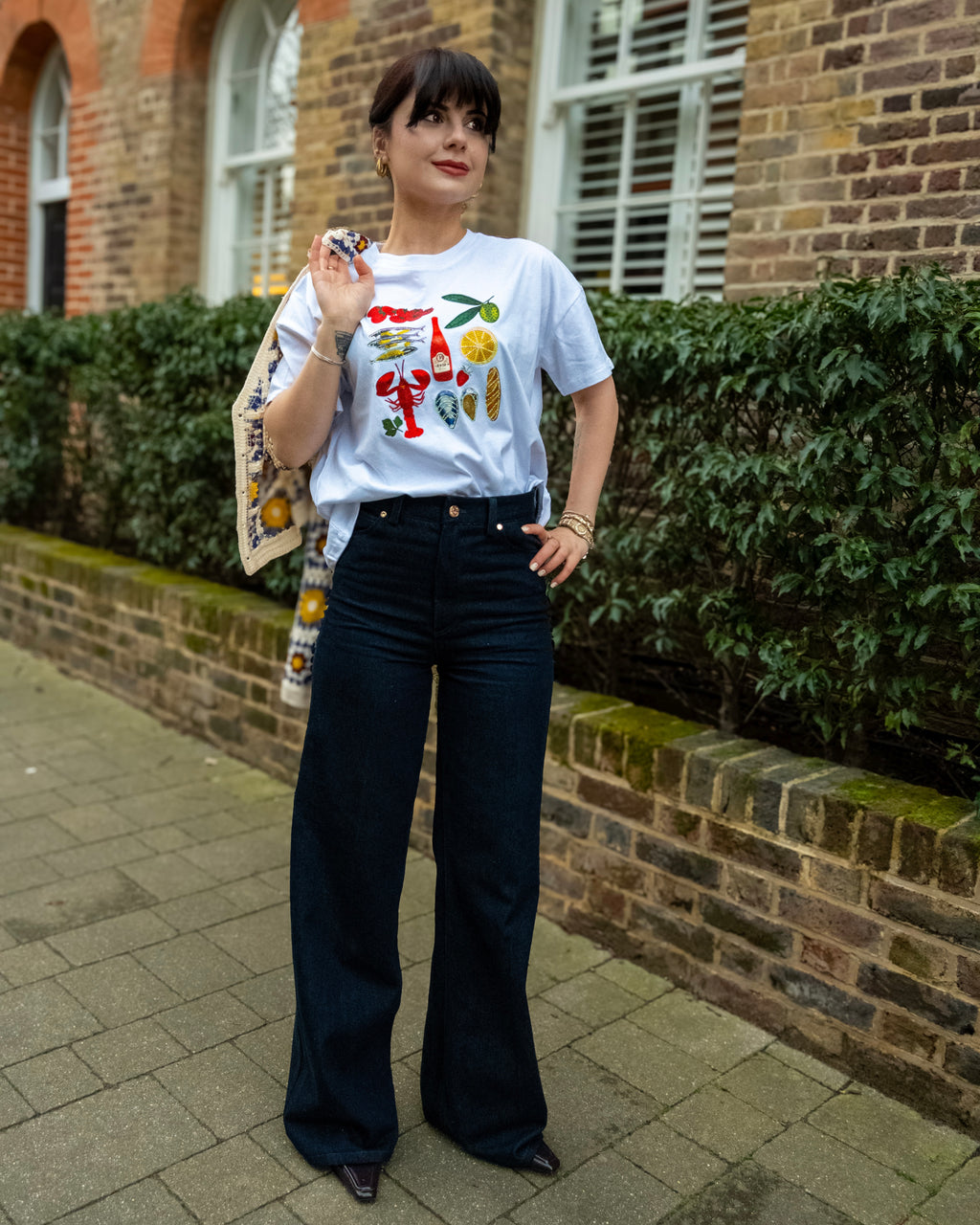 Riviera - Embellished Cuisine Food T-Shirt