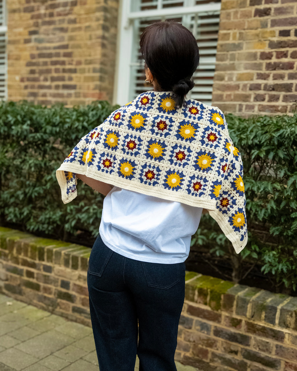 Solara - Sunflower Pattern Crochet Cardigan