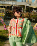 Patrizia - Colourful Geometric Crochet Cardigan