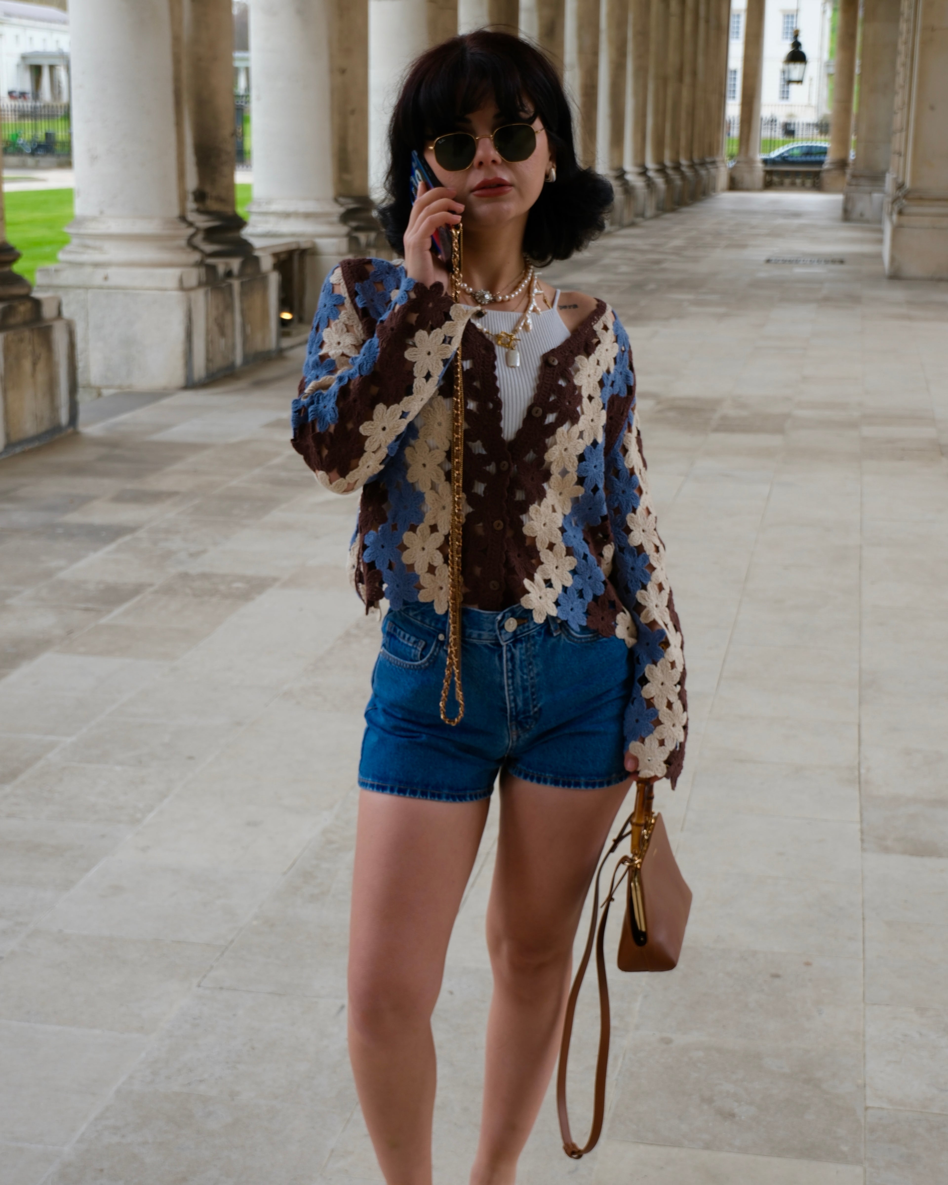 Valentina - Floral Chain Crochet Cardigan