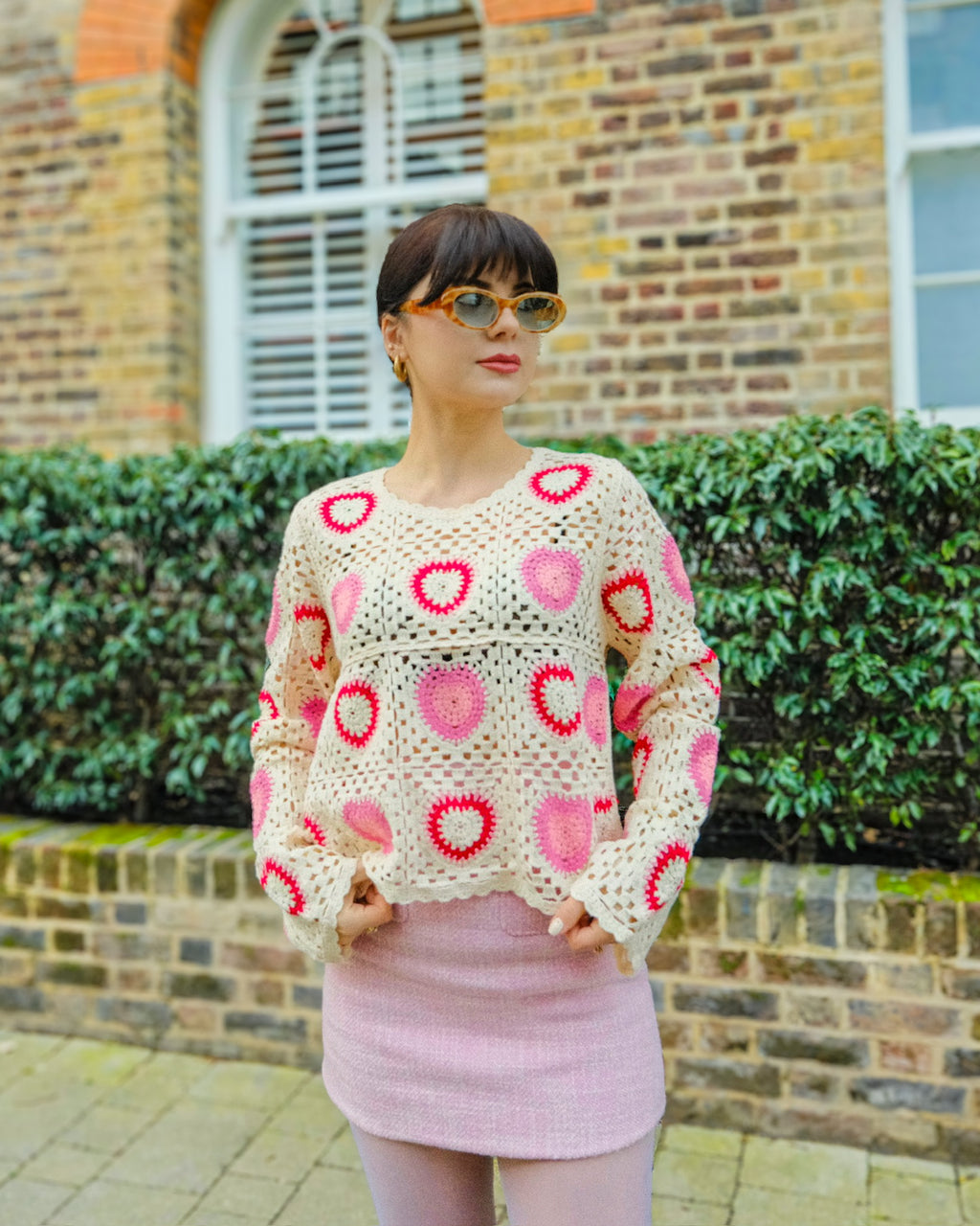 Peonia - Patchwork Heart Crochet Top
