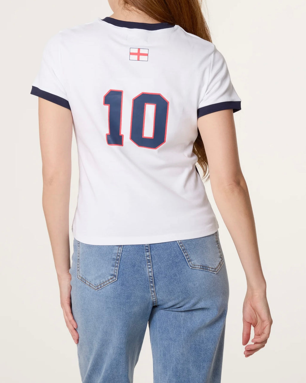 England Jersey T-shirt with Diamante Details