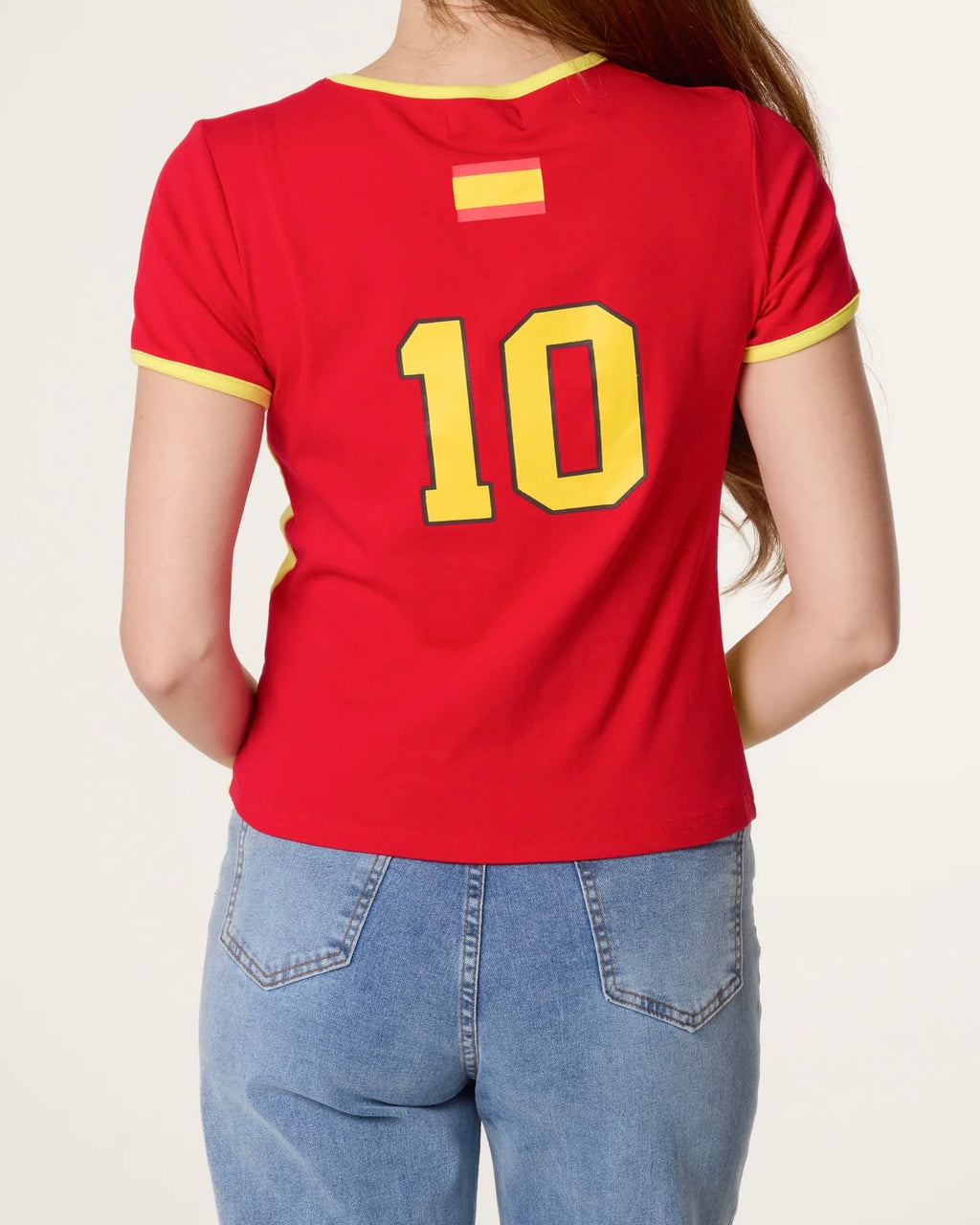 Espana Jersey  T-shirt with Diamante Details