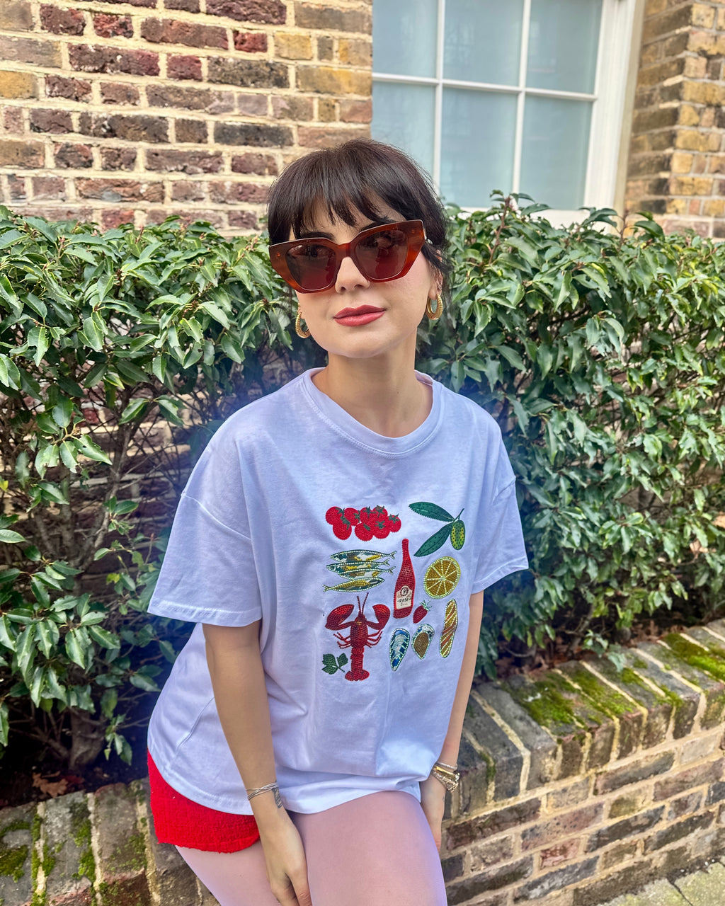 Riviera - Embellished Cuisine Food T-Shirt