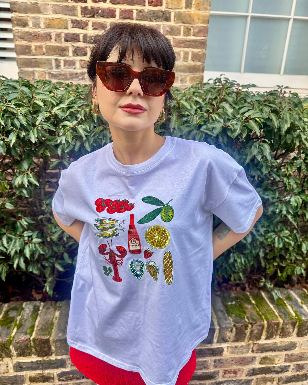Riviera - Embellished Cuisine Food T-Shirt