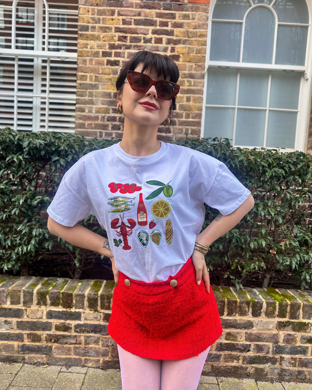 Riviera - Embellished Cuisine Food T-Shirt