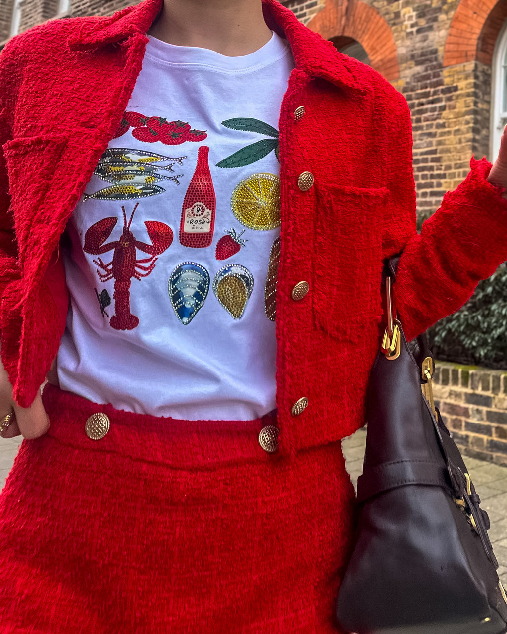 Riviera - Embellished Cuisine Food T-Shirt